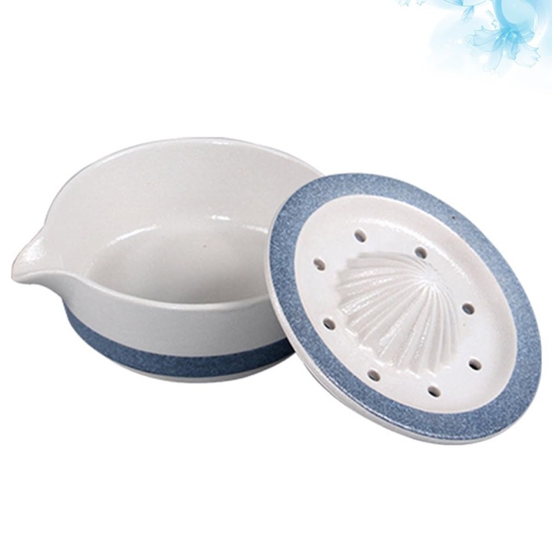 Alipis Ergonomic Lemon Squeezer Citrus Presser Manual Fruit Juicer Ceramic