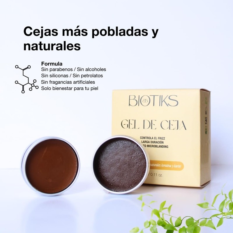 Gel de ceja 2 en 1, crecimiento y color, para
