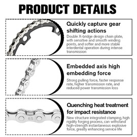 BIZOI Cycling Chains, Bike Chain Tool, Bicycle Repair Kit, Chain Link Removal Tool, for 6 7 8 Speed Chains, Mountain Road Bikes, Folding Bikes, Daily Cycling, Long-distance Travel, Emergency Repairs