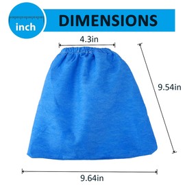 EAGLEGGO Cloth Filter for Craftsman 2&2-1/2 Gal. Shop Vac 916949, 9-16949, MICROLINED (3 Pack)
