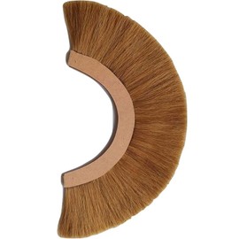 AnNafi® Synthetic Hair Plume for Medieval Helmet | Crest Brush Plume for Roman Centurion Spartan & Corinthian Helmets (White)