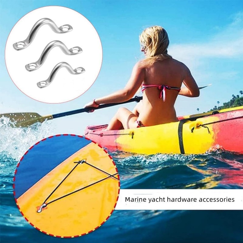 UPEYXDQR M5 Stainless Steel Bimini Top Hardware, 15Pcs Pad Eye