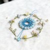 Blue Handcrafted Beaded Dream Catchers,Crystal Sunlight-CatchingPendants, Cute Cryrstal Beads Hanging