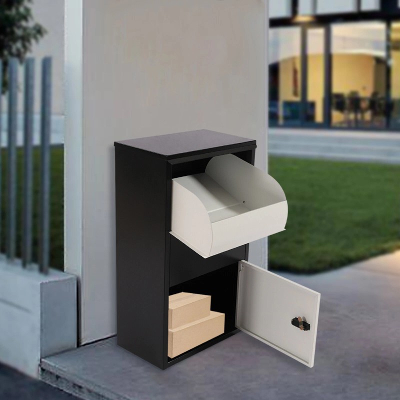 Unbranded Wall Mount Locking Drop Box Steel Mailbox for Rent