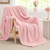 BEDELITE Fleece Blanket Twin Blanket for Bed Couch, 3D Jacquard