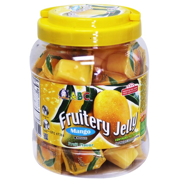 Funny Hippo ABC Fruitery Jelly Natural Fruit Bites - Mango 32.27 oz (1000g)