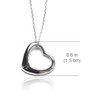 Heart Necklace, Sterling Silver Necklace for Women
