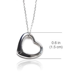 Heart Necklace, Sterling Silver Necklace for Women