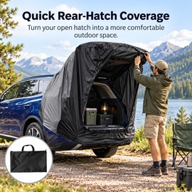 Car Rear Tent for Camping & Picnic – 600D Oxford Tailgate Shelter with Canopy for Outdoor Travel & Vehicle Camping
