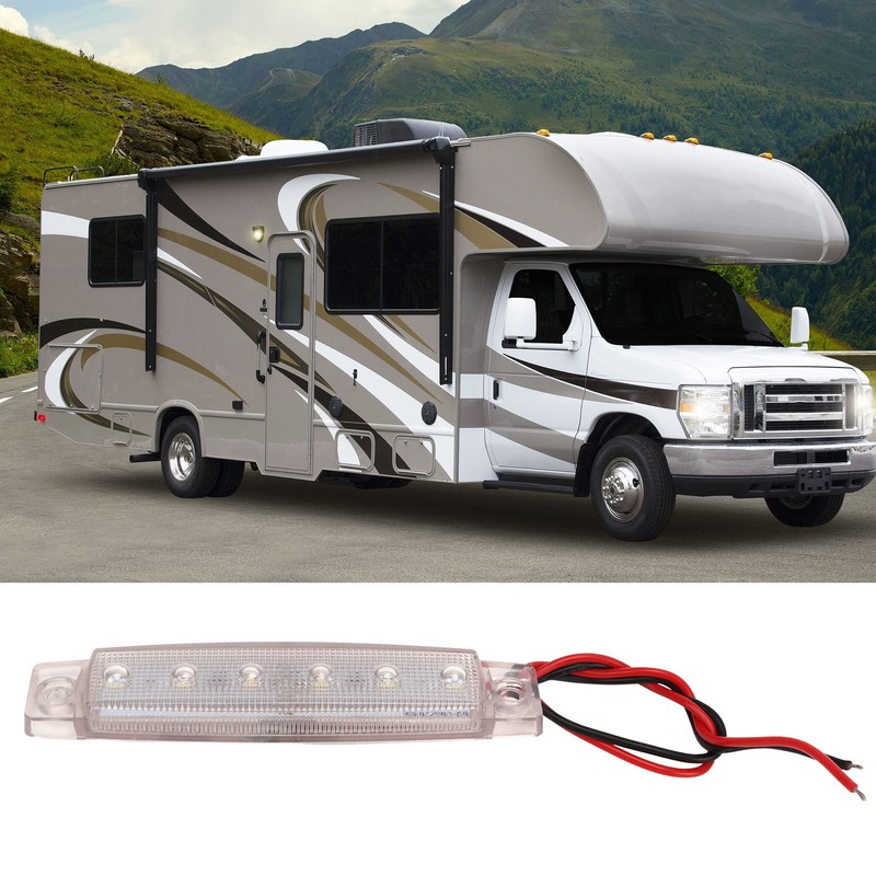 4PCS Side Marker Light PC LED Bright Light Waterproof Rust
