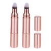 OHPHCALL 2pcs Blush Foundation Makeup Brush Set Retractable Compact Travel