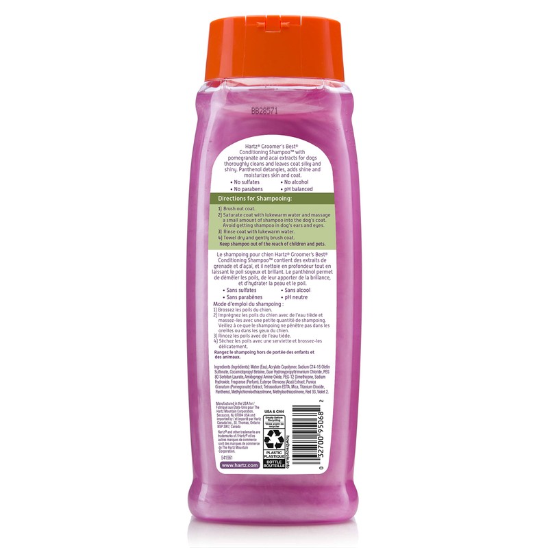 Hartz Groomers Best 3 in 1 Conditioning Shampoo for Dogs