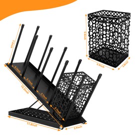 AODPWEN Cup and Lid Holder for Ninja Slushie Accessories, Adjustable Coffee Cup Holder Organizer