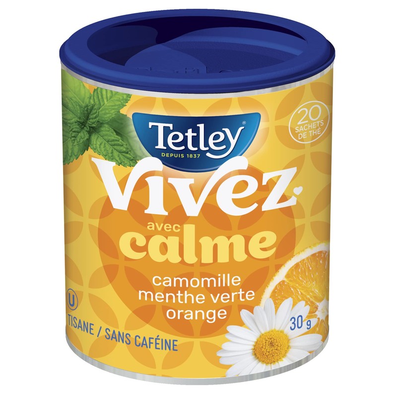 Tetley Live Calm Herbal Tea - 20 Tea Bags, 30