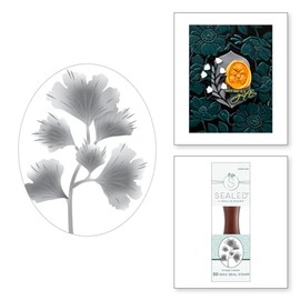 Spellbinders Gingko Leaves 3D Wax Seal Stamp from The Woodland Tales Collection