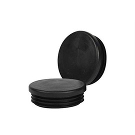 Lamellar Plugs Round 48 mm for Pipe Wall Thickness 3 mm – Pack of 25 Black Pipe Caps