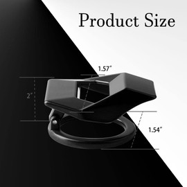 Mearo Universal Engine Start/Stop Button Cover, Car Power Control Zinc Alloy Trim, Push to Start Button Cover Key Protective Cover, One Button Start Button Cover Fit for Most Car (Black)