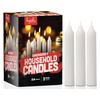 Hyoola Emergency Candles, White Short Tapers, Unscented Emergency Candle for