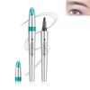 Atikisoi Eyebrow Pencil, Blapee Eyebrow Pencil, 3D Waterproof Microblading Eyebrow Pen 4 Fork Tip Tattoo Pencil, Long-Lasting Waterproof Eyebrow Pen (Dark brown)