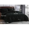 Chezmoi Collection Jasper Black Oversized Queen Bed in a Bag
