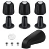 Tub Shower Trim Kit, Matte Black 3 Piece Shower Knob