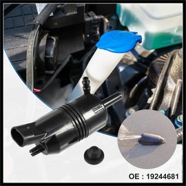 Hihaha Windshield Washer Motor Pump with Grommet for Buick Regal - Pack of 1 Black Durable Material