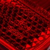 MZA Rear Light Cap Round, Red, Diameter 120 mm with