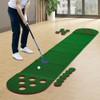 Golf Course Set, Portable Putter Golf Pong with 12 Hole