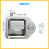 REPAIROCK Truck Tool Box Latch w/ 2 Key Stainless Steel