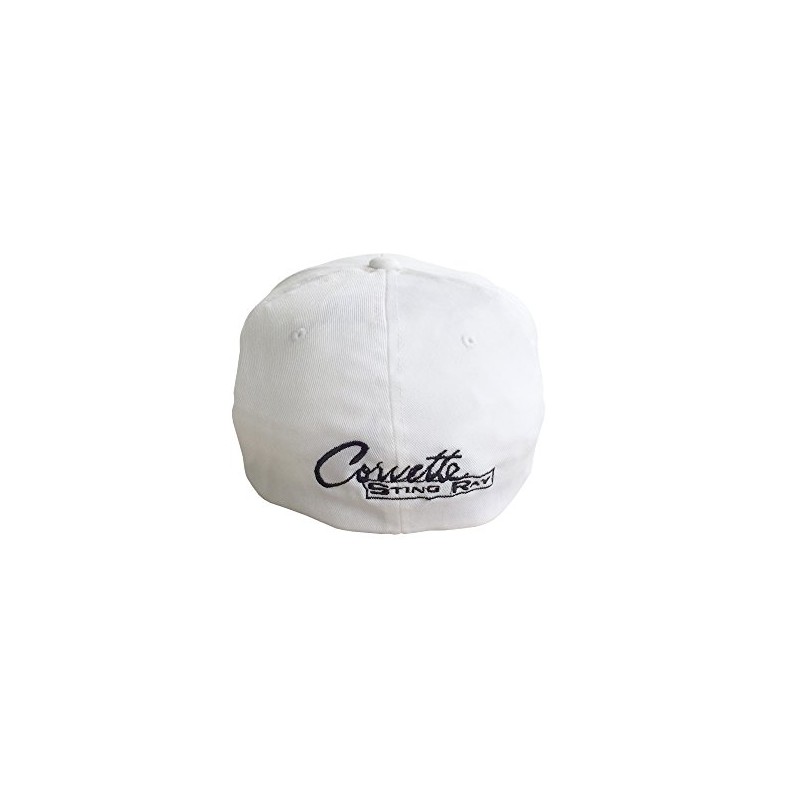 Corvette 1963-1966 Flex Fit Hat White S/M
