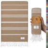 Ossano Turkish Beach Towel - Quick Dry & Absorbent, Oversized
