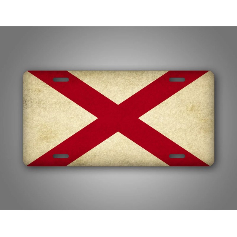 SignsAndTagsOnline Americana Alabama State Flag License Plate Vintage Replica Antique