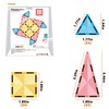 PicassoTiles 12pc Magnet Tile Building Blocks Mini Diamond Series Magnetized