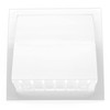 H&C VENT Rectangular Ventilation Grille with Backflow Flap, Plastic Weather