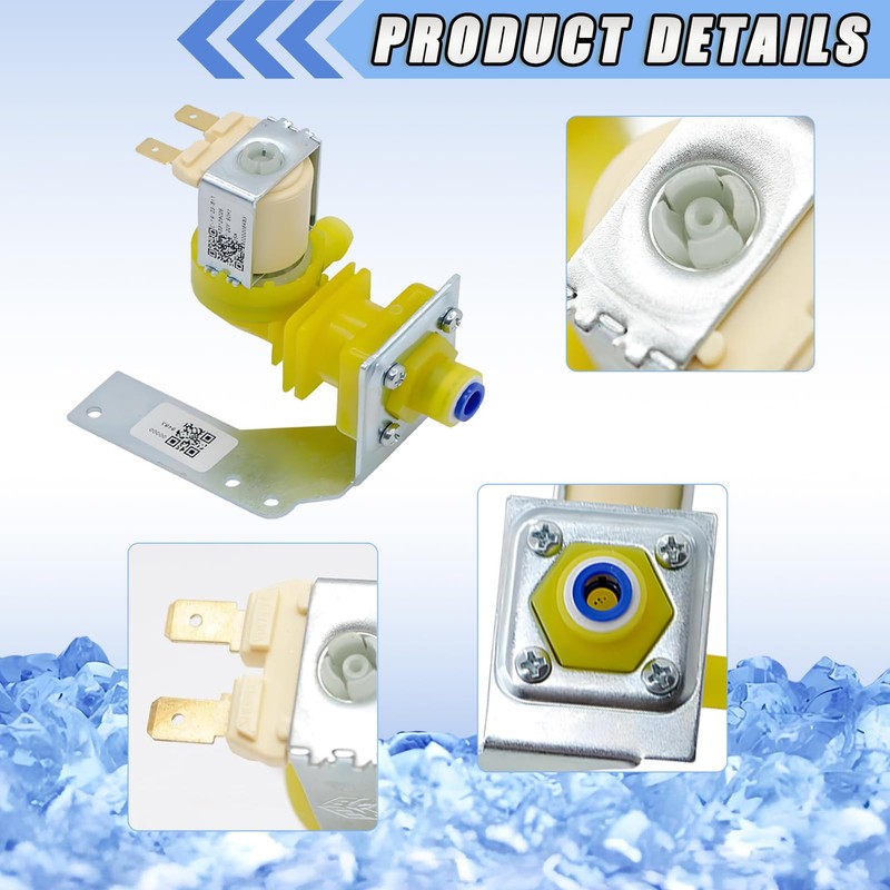 2 Pack 000009120 000008487 Water Inlet Valve Assembly Compatible with