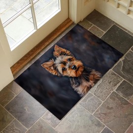 VANZEV Yorkshire Terrier Indoor Door Mat for Entryway, 17x29.5 Inch, Dog Floor Doormat for Home Decor, Non-Slip Rug Mat for Living Room, Kitchen, Bedroom, Gifts for Lover