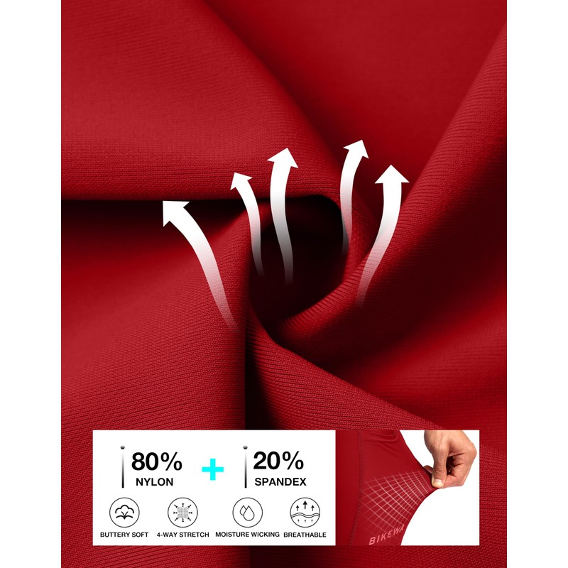 Bikewa Men's Cycling Shorts 7" 4D Padded Bike Shorts for