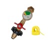 HHXS POL Propane Refill Elbow Adapter with Propane Tank Gauge,