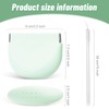 Silicone Retainer Denture Storage Case Holder, Portable Slim Dental Container