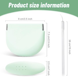 Silicone Retainer Denture Storage Case Holder, Portable Slim Dental Container Cleaning Box with Drain Holes and Leakproof for Aligners, Mouth Guards, Night Guards, Removable Dental Appliances (Green)
