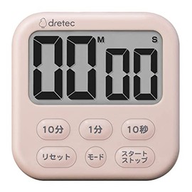 Dretec Timer, Studying, Kitchen, Large Screen, Magnet, Digital, Shabon 6, Pink