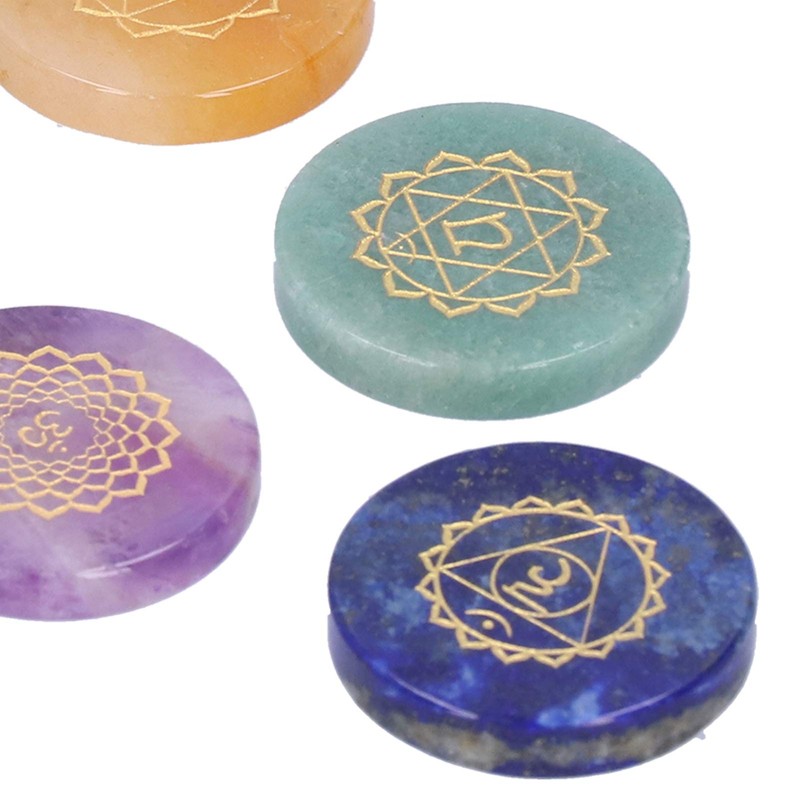 Chakra Stones, Natural Chakra Set Unique for Healing for Meditation