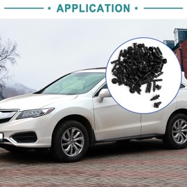 ACROPIX 6mm Plastic Splash Defender Push Type Clips - Pack of 50