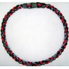 20 Red/Black Titanium Sports Tornado Baseball Necklace by Power Sport