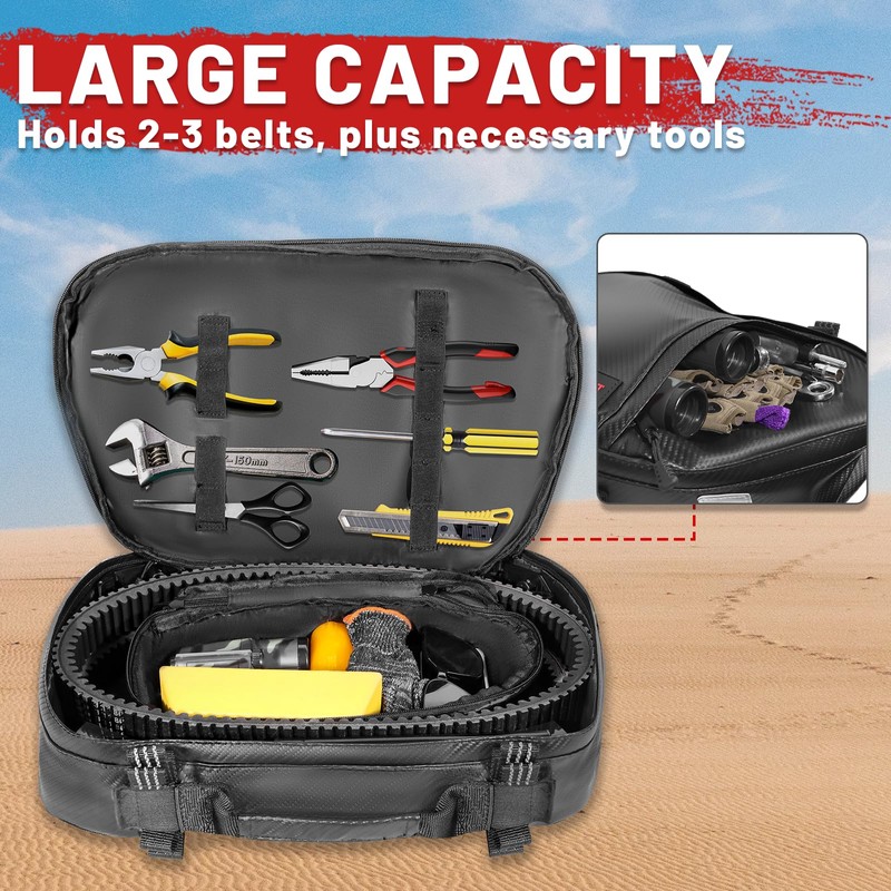 StarknightMT UTV Belt Bag SXS Universal Water Resistant Roll Bar