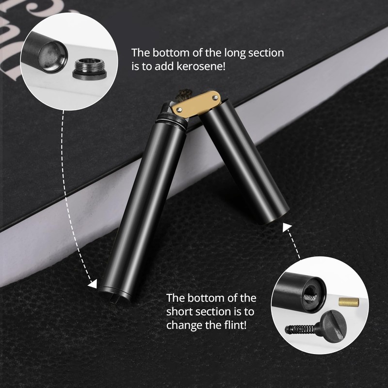 CHOICEDC Vintage Lighter, Cool Trench Lighter, Unique Kerosene Lighters Fluid