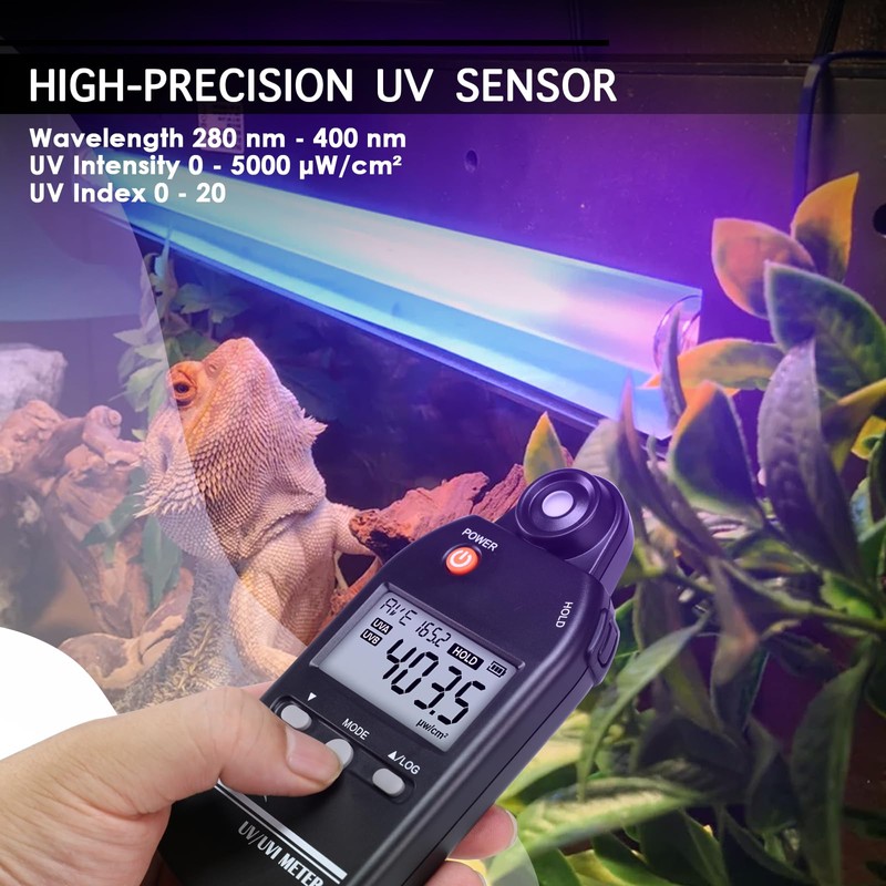 UV Meter Digital UVB Meter, 280-400 nm UV Index Meter