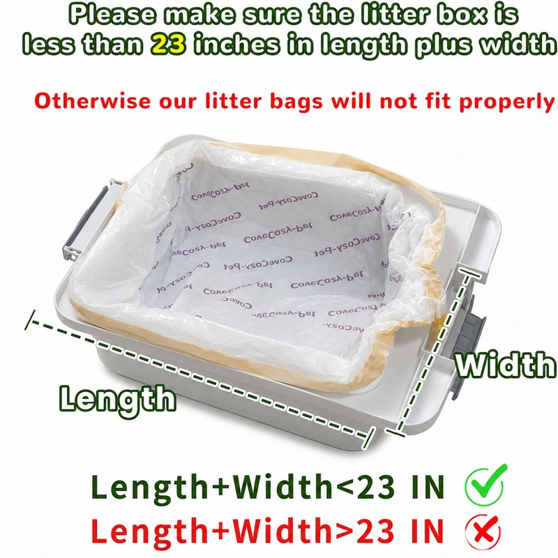 120 Count Litter Bags Compatible with Autoscooper 11/12 and Open-Top