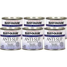 Rust-Oleum 207009 Marine Anti-Slip Additive 1/2-Pint, 4 Ounce, Clear, Pack of 6