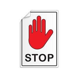 'Foil Pictogram Sign Sticker No 130 x 90 mm, 1 piece, No. 43712 1